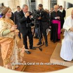 Santa Filomena visita o Vaticano